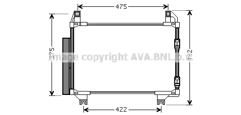 Condenser, air conditioning (TOA5404D)