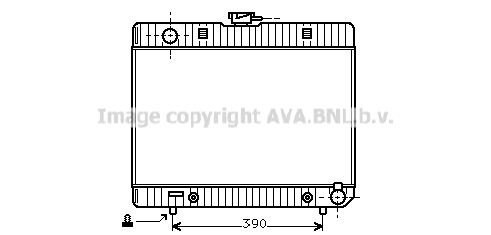 Radiator, engine cooling (MS2048)