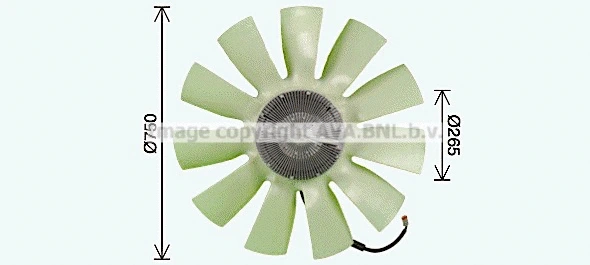 Fan, engine cooling (SCF087)