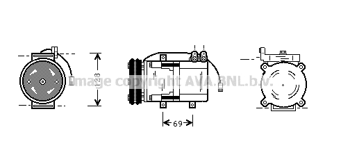 Compressor, air conditioning (HYK063)