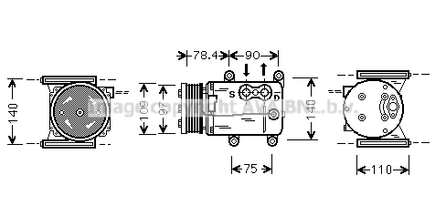 Compressor, air conditioning (JRAK025)