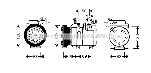 Compressor, air conditioning (HYK250)