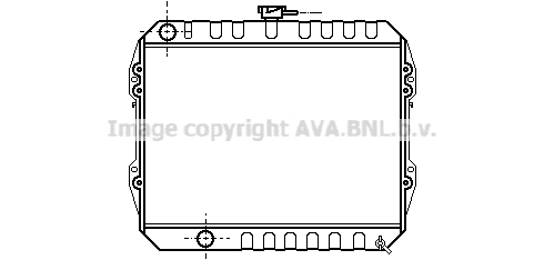 Radiator, engine cooling (TO2176)