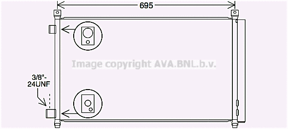 Condenser, air conditioning (DN5456D)