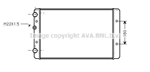 Radiator, engine cooling (VNA2027)