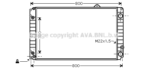 Radiator, engine cooling (AIA2099)