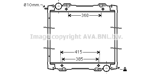 Radiator, engine cooling (SC2027)