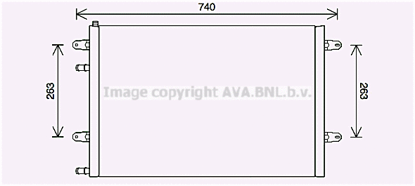 Radiator, engine cooling (AI2417)