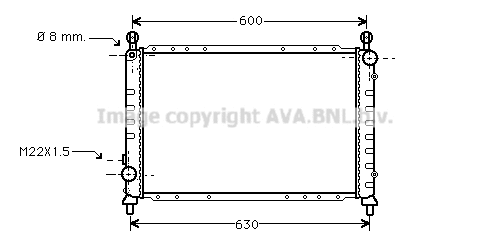 Radiator, engine cooling (ALA2076)