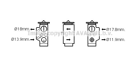 Expansion Valve, air conditioning (VN1348)