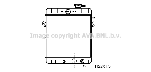 Radiator, engine cooling (VN2007)