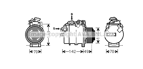 Compressor, air conditioning (BWK387)