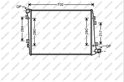 Radiator, engine cooling (SK024R007)