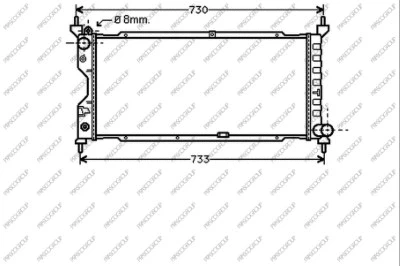 Radiator, engine cooling (OP028R003)