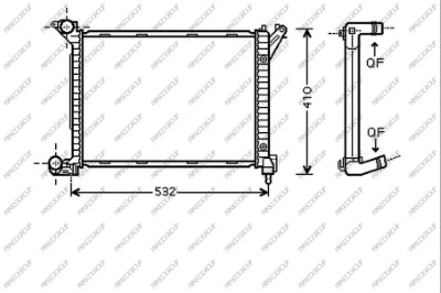 Radiator, engine cooling (MN306R001)
