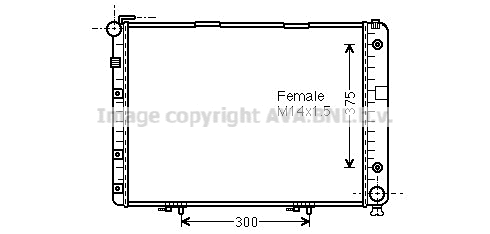 Radiator, engine cooling (MSA2154)
