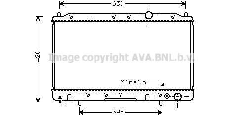 Radiator, engine cooling (MTA2082)