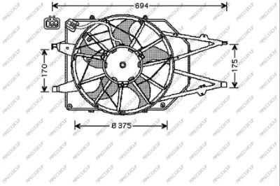 Fan, engine cooling (FD420F003)