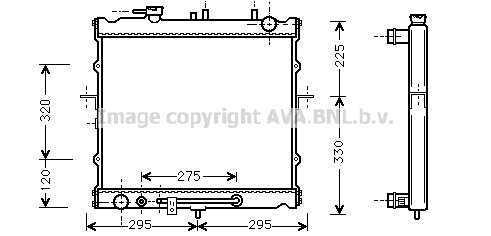 Radiator, engine cooling (KAA2023)