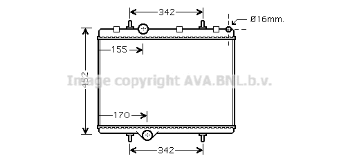 Radiator, engine cooling (PE2281)