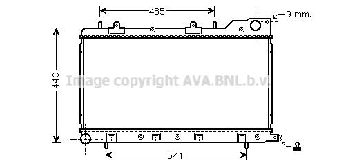 Radiator, engine cooling (SU2071)