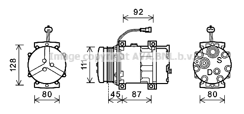 Compressor, air conditioning (NHAK008)