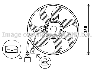 Fan, engine cooling (VN7534)
