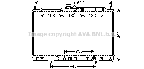 Radiator, engine cooling (MT2230)