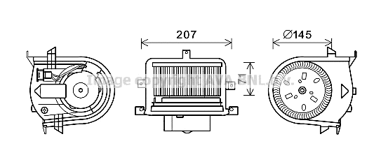 Electric Motor, interior blower (VN8350)