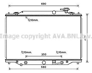 Radiator, engine cooling (MZ2274)