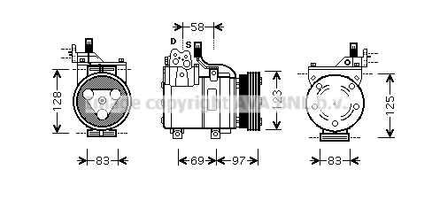 Compressor, air conditioning (HYK093)