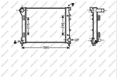 Radiator, engine cooling (FD008R002)