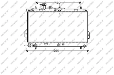 Radiator, engine cooling (HN715R002)