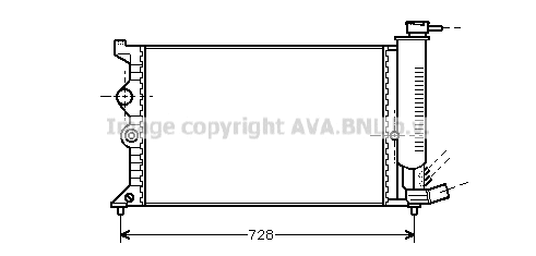 Radiator, engine cooling (CN2067)