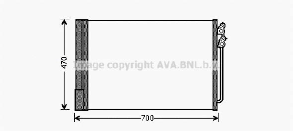 Condenser, air conditioning (BWA5370D)