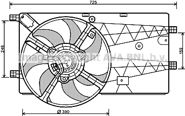 Fan, engine cooling (PE7547)