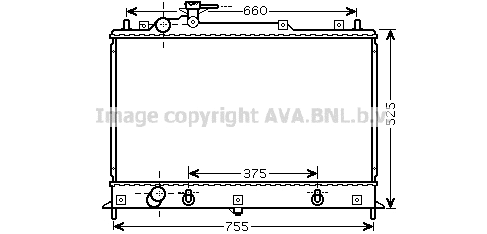 Radiator, engine cooling (MZ2210)