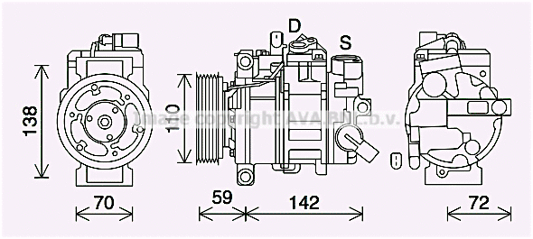 Compressor, air conditioning (AIK411)