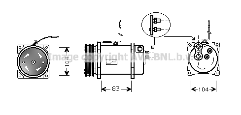 Compressor, air conditioning (SBK041)
