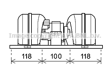 Electric Motor, interior blower (DF8070)