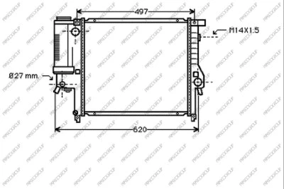 Radiator, engine cooling (BM010R030)