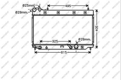 Radiator, engine cooling (HD322R002)