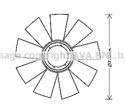 Fan Wheel, engine cooling (REB112)