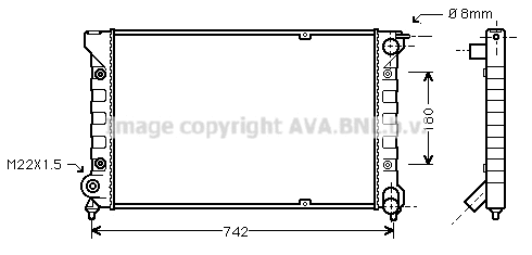 Radiator, engine cooling (VNA2041)