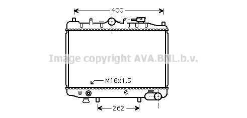 Radiator, engine cooling (MZ2023)
