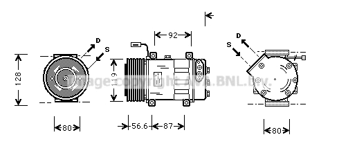 Compressor, air conditioning (SCAK016)