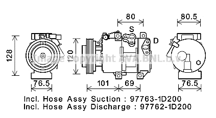 Compressor, air conditioning (KAK275)
