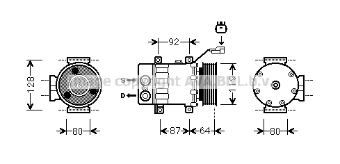 Compressor, air conditioning (JEAK047)
