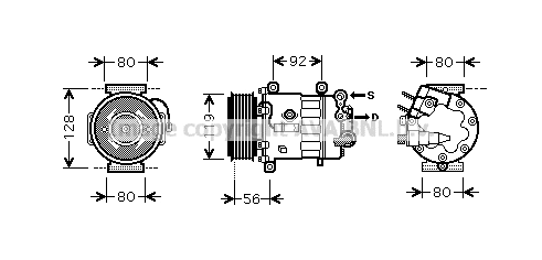 Compressor, air conditioning (PEK320)