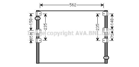 Condenser, air conditioning (TO5605)